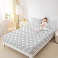 thumbnail image 4 of Manfei Grey Polka Dot Twin Sheet Sets for Teens, Abstract Ombre Twin Fitted Sheet, Modern Fashion Flat Sheet, Breathable Home Decor, 3pcs, 4 of 7