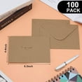 thumbnail image 3 of 100 Pack Premium 4×6 Kraft Contour Flap Envelopes – Wet-Adhesive Seal A4 Envelopes | Ideal for Wedding Invitations, Engagement Announcements, RSVP Cards & Special Occasion Mailings, 3 of 6