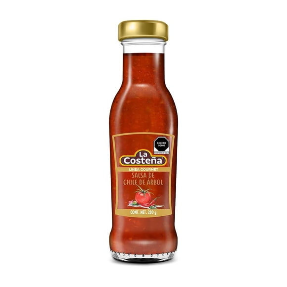 Salsa La Costeña Línea Gourmet de chile de árbol 280 g