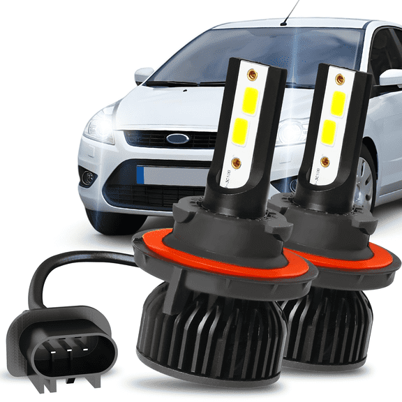 For 2008-2011 Ford Focus 2009 2010 LED Headlight Bulb High and Low Beam 6000K White