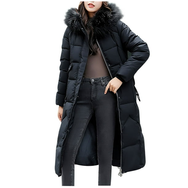Parkas de manga larga para mujer, chaqueta informal de algodón con capucha y mangas largas de colores.