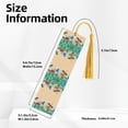 thumbnail image 3 of Kdxio Colorful Plants And Insects Print Metal Tassel Bookmarks,Perfect Gift for Art Lovers and Bookworms Metal Bookmarks for Women, 3 of 8