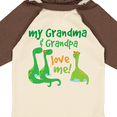 thumbnail image 4 of Inktastic Grandma Grandpa Love Me Dinosaurs Boys Long Sleeve Baby Bodysuit, 4 of 5
