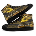 thumbnail image 4 of Bee Kind Hippie Mandala High Top Canvas Shoes Sneakers Black Size 7, 4 of 7