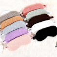 thumbnail image 3 of Blindfolds, Plush Sleeping Eye Cover Sleep Night Mask Warm Cute Travel Relax Eyeshade Health Sleeping Eye Care Tools (Color : Wine red), 3 of 4