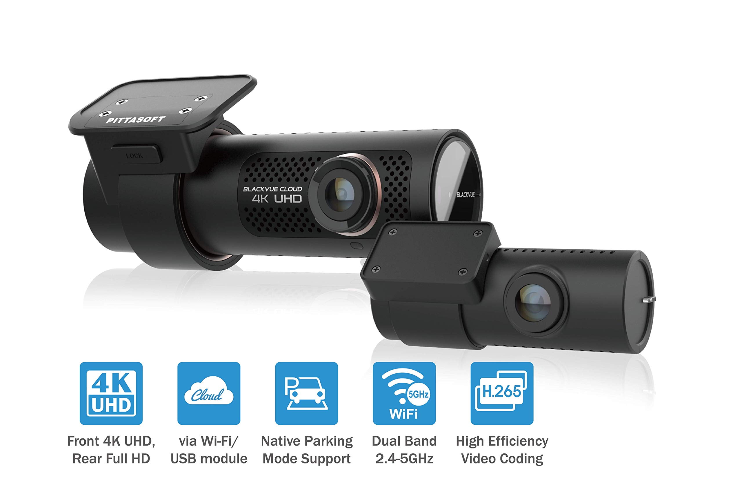 BlackVue DR900X-2CH with 128GB microSD Card | 4K UHD Cloud Dashcam |  Built-in Wi-Fi, GPS, Parking Mode Voltage Monitor | LTE via Optional CM100  LTE Module - Walmart.com