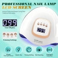 thumbnail image 2 of 380W UV Nail Lamp 81 LEDs Nail Dryer Machine With LCD Screen Quick-drying Manicure Lamp For Curing All Nails Gel Nail Art Tools, 2 of 13