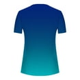 thumbnail image 5 of ZyeKqe Womens Tunic Tops Trendy Short Sleeve Shirts Notch V Neck T-Shirt Casual Summer Blouses Top, 5 of 5