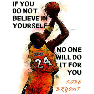 Kobe Bryant Canvas Poster Painting Wall Art Print Slam Dunk Basketball  Picture
