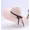 Light Pink, variant on Floppy Foldable Ladies Women Straw Beach Sun Hat Summer Travel Wide Brim Cap- Navy