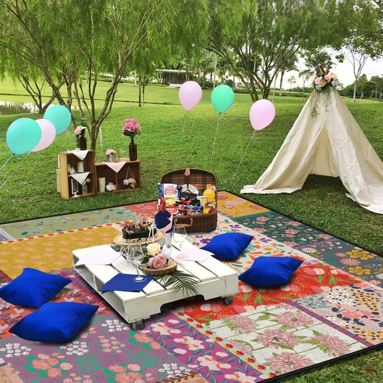 Padded waterproof picnic blanket sale