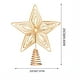 thumbnail image 3 of Lámpara de estrella para el topper del árbol de Navidad | Decoración luminosa de estrella metálica de cinco puntas | Luces LED | Efecto Visual 3D | Oro | 25cm x 20cm | Alimentado por pilas, 3 of 7