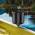 thumbnail image 6 of Acoretoas Kayak Cup Holder with Rubber Tab, Multifunctional Kayak Water Bottle Holder Drink Holder, Kayak Accessories for Fishing, 6 of 6