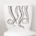 thumbnail image 1 of Calcomanías de pared con tentáculos de pulpo, calcomanías decorativas para inodoro con pulpo Kraken, calcomanías de baño Kraken para asiento de inodoro, 1 of 8