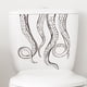 thumbnail image 1 of Calcomanías de pared con tentáculos de pulpo, pegatina decorativa para inodoro Kraken Octopus, calcomanía Kraken para asiento de inodoro, 1 of 8