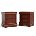 thumbnail image 6 of Furniture of America Arabella Wood 3-Piece King Bedroom Set in Cherry, 6 of 20