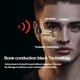 thumbnail image 3 of Auriculares de conducción ósea, oreja abierta, deportivos inalámbricos, Bluetooth, micrófono integrado, entrenamientos de carrera y ciclismo, estéreo verde, 3 of 7