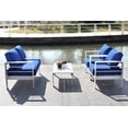 thumbnail image 5 of Safavieh Nason 4 Piece Contemporary Outdoor Living Set, 5 of 14