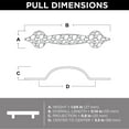 thumbnail image 4 of Franklin Brass P93000k-B Hammercraft 3-3/8" Center To Center Handle Cabinet Pull - Black, 4 of 5