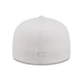 thumbnail image 4 of Men's New Era Los Angeles Dodgers White on White 59FIFTY Fitted Hat, 4 of 6