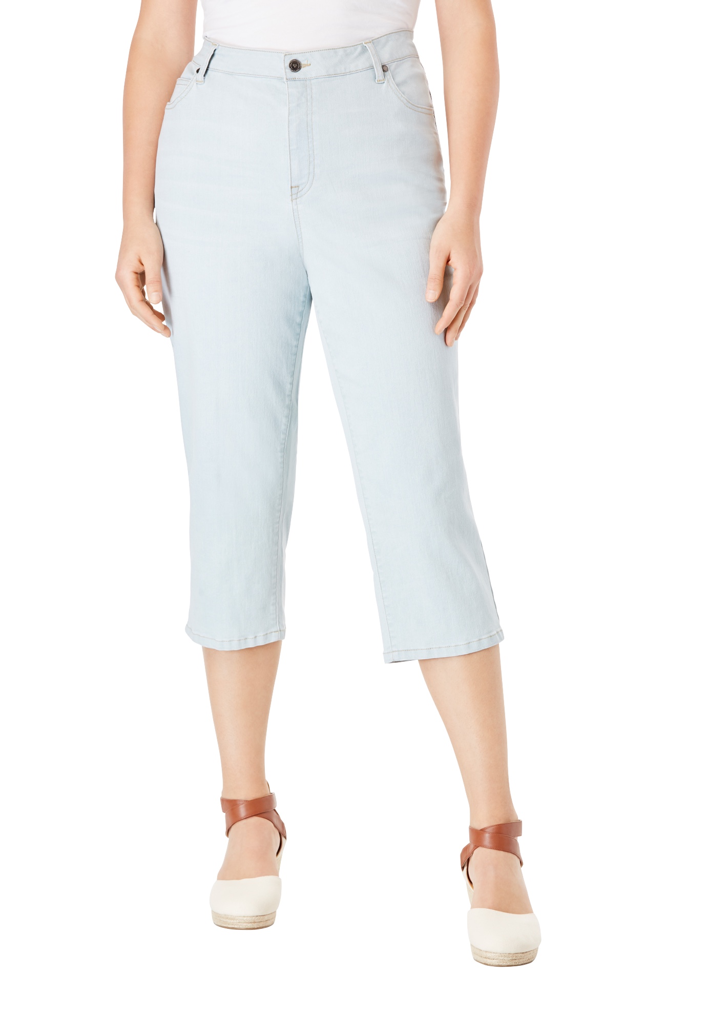 denim capris walmart