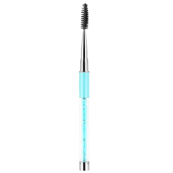 Riousery Cepillo para Pestañas y Cejas Espiral con Pedrería Azul 17 cm / 6.69 in