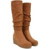 SOUL Naturalizer Women's Aura Knee High Boot Chestnut Brown Fabric 12M