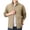 Khaki, variant on GrmtClth Men's Outdoor Breathable Stand Collar Zip Up Jacket Lightweight Quick Dry Windbreaker Sun Protection Coat For Hiking Walking Daily Weekend Wear Army Green 2XL