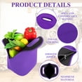 thumbnail image 3 of Aspire Neoprene Lunch Bag Thick Insulated Lunch Tote Bags Reusable Lunch Container Box Cooler with Zipper - Purple, 3 of 6