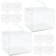 thumbnail image 1 of LEEYNEER 10 Pack Transparent Cake Boxes with Handles Bakery Storage Boxes  Birthdays and Events, 1 of 8