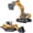 970Excavator+636Loader, variant on Metal RC Loader, Lever-Driven Construction Model with 2 Batteries & Carrying Case, Realistic Remote Control Loader for Hobbyists and Kids