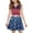 #A05-Royal Blue, variant on Abcomgle 4th of July Patriotic Dresses for Girls Tie Dye Graphic Patriotic Dresses V-Neck A-Line Sleeveless Midi Dress Cute Holiday Independence Day Skirt with Pockets for 4-14t Kids