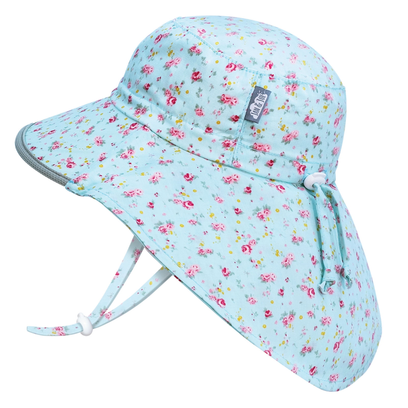 Breathable Cotton Jan & Jul GRO-with-Me Cotton Floppy Adjustable Sun-Hat for Girls UPF 50 
