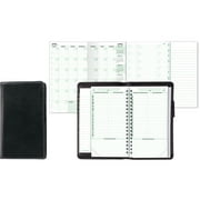 Angle View: Day-Timer, DTM85151, Verona Leather Organizer Starter Set, 1 Each, Black