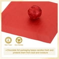 thumbnail image 4 of 3.54 Inch Foil Candy Wrappers, 100 Pcs Chocolate Wrapping Paper for Homemade Caramel DIY Candies Decoration, Dark Red, 4 of 7