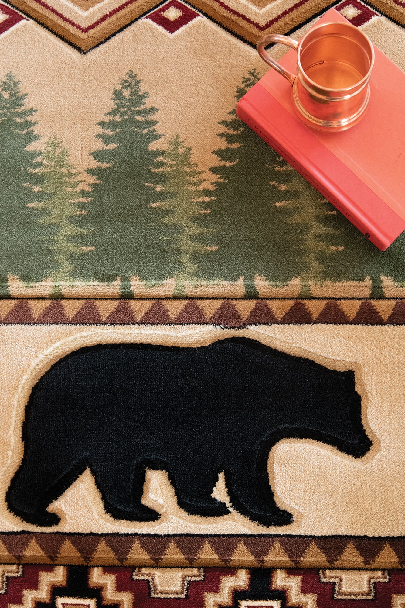 United Weavers of America Lodge Animal Print Loomed Area Rug, 7.83' x 10'