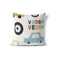thumbnail image 2 of Vroom vroom Colorized Ivory Throw Pillow, 2 of 4