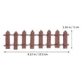 thumbnail image 5 of OULII 12Pcs Wood Micro Landscape Ornaments Miniature Fence Assorted Color Decoration for Succulent Micro Landscape, 5 of 5