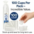 thumbnail image 2 of Impresserve 1oz Disposable Plastic Medicine Cups - 100 Count, 2 of 6