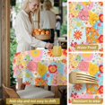 thumbnail image 5 of Pioneer Flower Floral Print Pattern Round Tablecloth 60 X 60 Inch, Wrinkle Resistant Wipeable Table Cloth for Kitchen Dining Picnic Patio Party, 5 of 6