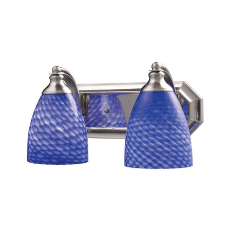 

Bath Lighting 2 Light With Satin Nickel Finish Medium Base 14 inch 120 Watts - World of Lamp