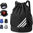 thumbnail image 1 of 2023 New Design Sports Backpacks Waterproof Drawstring Backpack Sports Gym Bag With Shoe Compartment And Water Bottle Holder 26-27s, 1 of 4