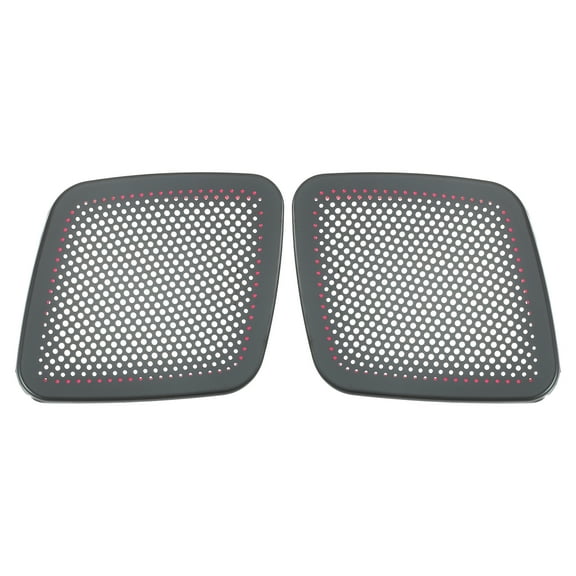 Unique Bargains Pair Rear Door Speaker Frame Cover Trim Car Audio Grille for Ford for Mustang Mach-E 21-23 Titanium Tone