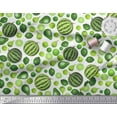 thumbnail image 3 of Soimoi Modal Satin Fabric Pear,Lemon & Watermelon Fruits Decor Fabric Printed Yard 42 Inch Wide, 3 of 3
