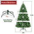 thumbnail image 6 of IC ICLOVER 6.5ft Premium Spruce Artificial Holiday Christmas Tree for Home, Office, Party Decoration w/850 Branch Tips, Easy Assembly, Metal Hinges & Foldable Base, 6 of 9