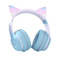 thumbnail image 1 of Auriculares con cable Cat Ear V5.1 Luz RGB Micrófono incorporado Ruido ligero de baja latencia Azul, 1 of 8