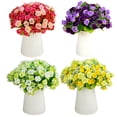 thumbnail image 3 of 3 Bunches Artificial Rose Elegant Simulated Flowers Fake Roses for Party Decor, 3 of 7