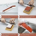 thumbnail image 3 of Whetstone 2 in 1 Knife Sharpener Whetstone Bamboo Base Non-Slip 1000/6000, 3 of 3