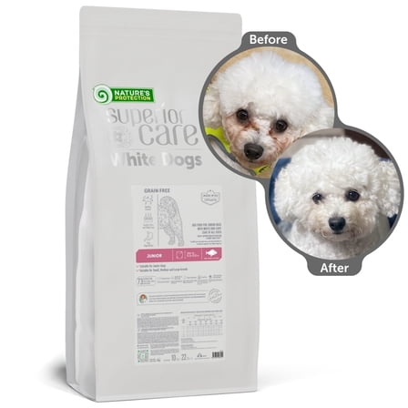 Nature's Protection Superior Care Grain Free White Fish Dry Dog Food, All Breed Puppy, 22 lb Bag