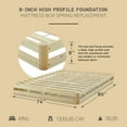 thumbnail image 4 of Hercules 8" High Profile Foundation Mattress Box Spring Replacement, King, 4 of 10